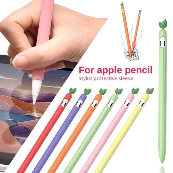 Silicone Protective Cover for Apple Pencil 1 with Anti-Lost Strap - Image 2