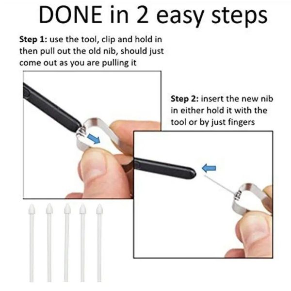 Tablet Stylus Touch Pen Tips with Removal Tweezers - Suitable for Samsung Galaxy Note & Tab Series - Image 3