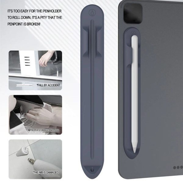 Magnetic Silicone Pen Holder for iPad Pencil 1 & 2 - Image 5