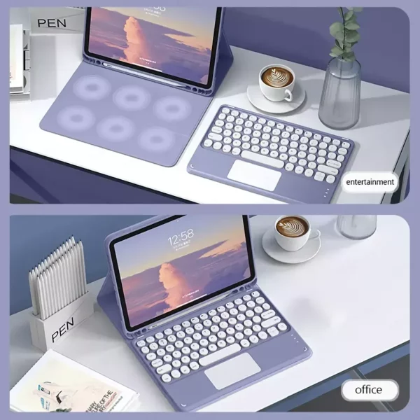 Wireless Bluetooth Keyboard and Mouse Combo for iPad 10.2 & iPad Pro 11 with Protective Case - Image 4