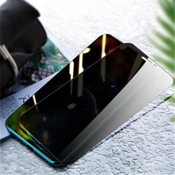 3PCS Anti-Spy Tempered Glass Screen Protector for iPhone 14 Pro Max, 13, 12, 11, XS Max, X, XR, SE, 8, 7, 6 Plus - Front Film, Anti-Glare Protection - Image 7