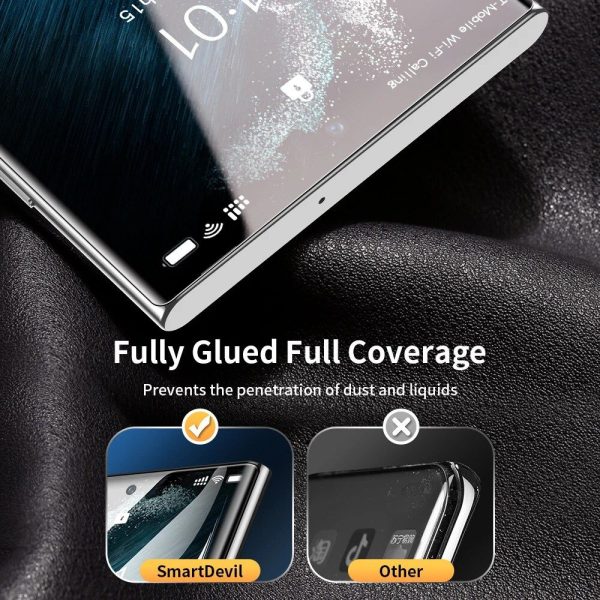 2pcs Hydrogel Screen Protector for Samsung Galaxy S23 Ultra S22 S21 S20 Plus, Soft Full Glue Film for Note 20 10 9 8, Crystal Clear & Highly Responsive Protective Cover - Image 5