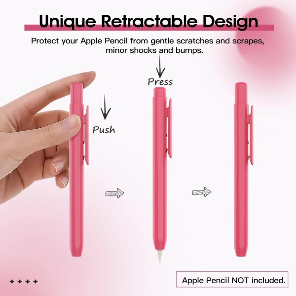 Retractable Tip Cap Sleeve with Sturdy Clip for Pencil 1st Gen - Image 4