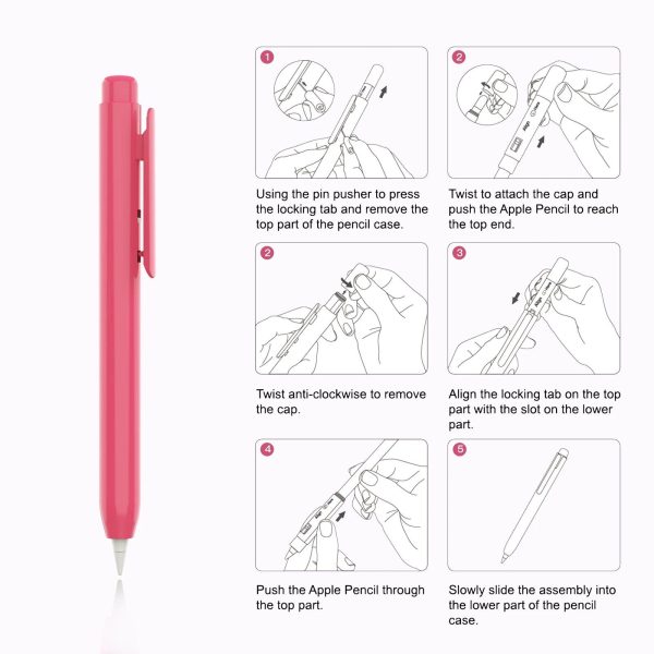 Retractable Tip Cap Sleeve with Sturdy Clip for Pencil 1st Gen - Image 5