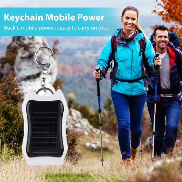 Solar Keychain Power Bank with LED Light - Image 4