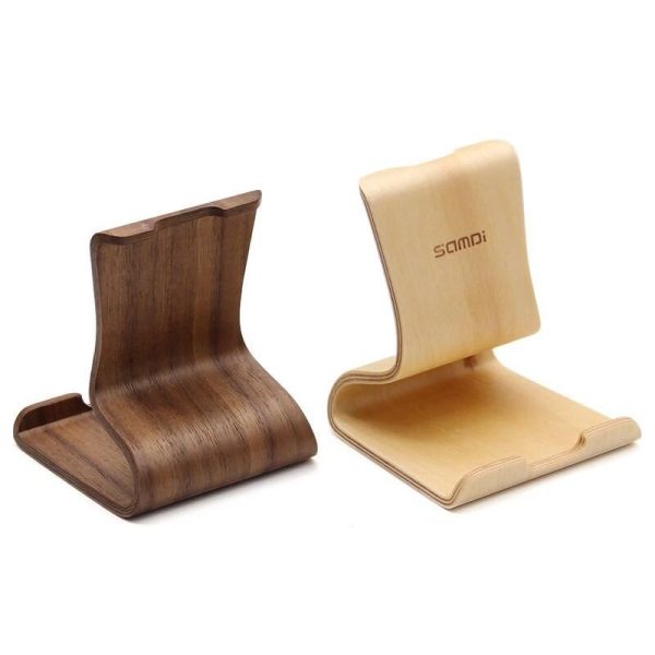 Universal Wooden Desktop Tablet & Mobile Stand - Image 6