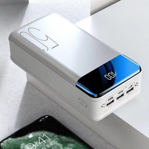 100,000mAh Fast Charging Portable Power Bank with 3 USB Outputs