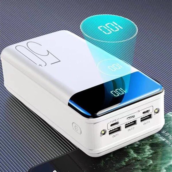 100,000mAh Fast Charging Portable Power Bank with 3 USB Outputs - Image 4