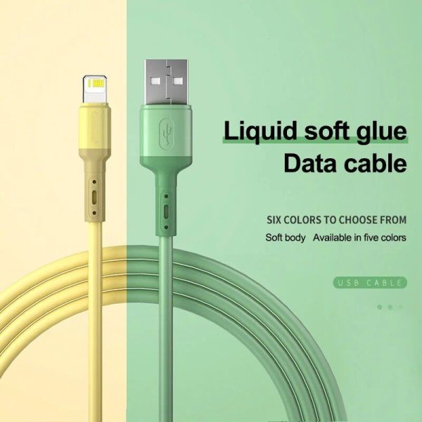 Liquid Silicone Fast Charging & Data Sync USB Cable for iPhone - Image 5