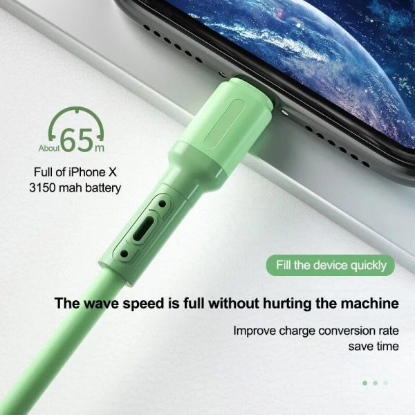 Liquid Silicone Fast Charging & Data Sync USB Cable for iPhone - Image 7