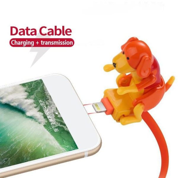 Animated Dog USB Charging Cable - Universal Phone Charger with Fun Moving Design - Image 3