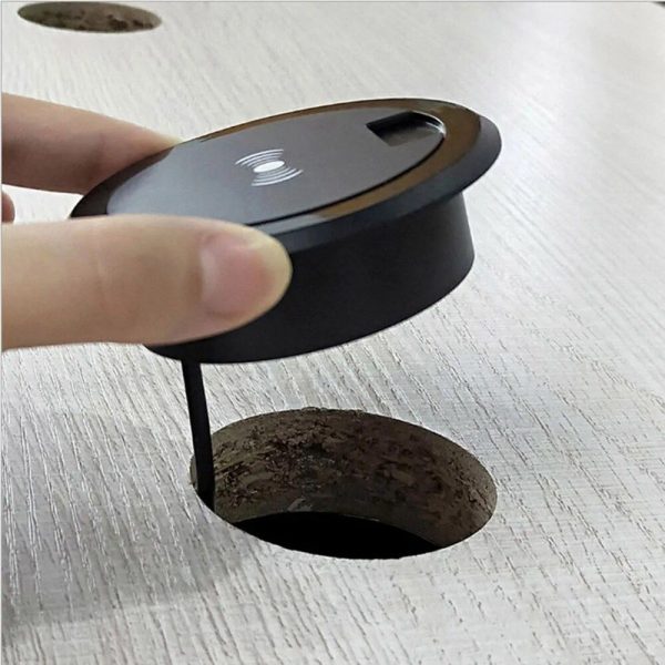 5W Wireless Desktop Charger with Dual USB Hub - Image 2