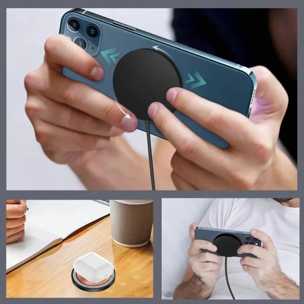 100W Fast Magnetic Wireless Charging Pad with Adjustable Stand - Image 6