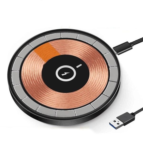 100W Fast Magnetic Wireless Charging Pad with Adjustable Stand