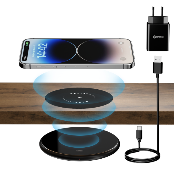 Invisible Under-Desk Long-Distance QI 10W Wireless Charging Pad - Image 2