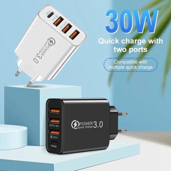 3-Port Adapter with Fast Charging Function - Image 3