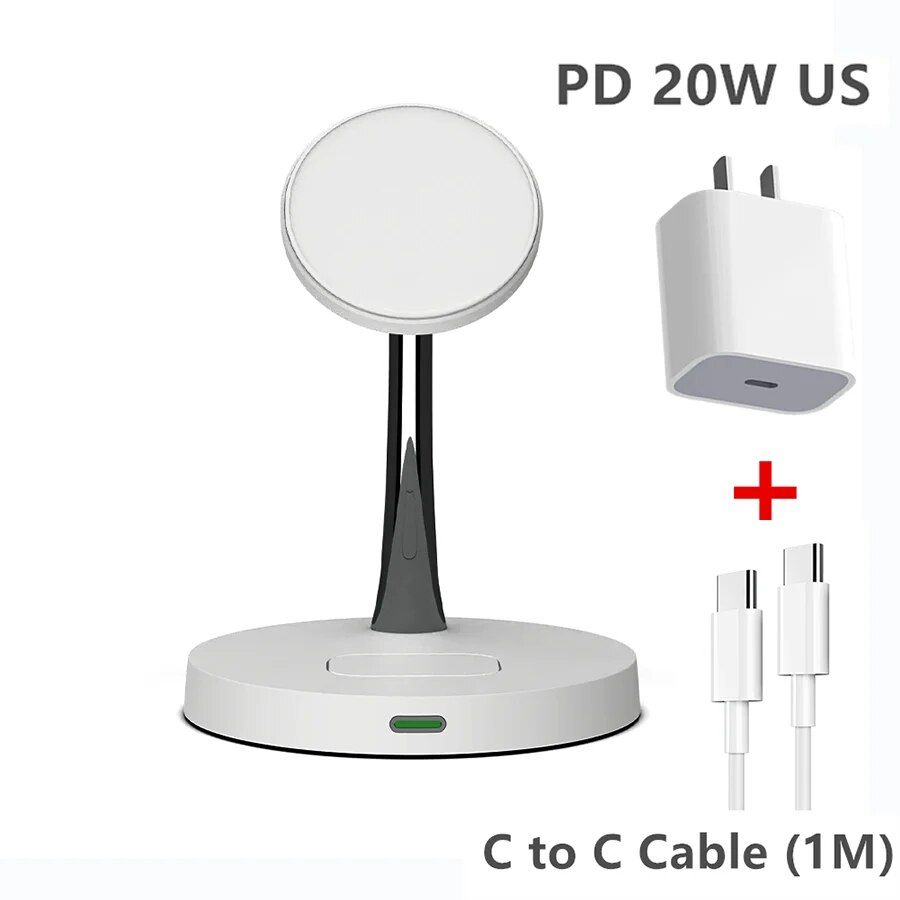 White With 20W US Plug