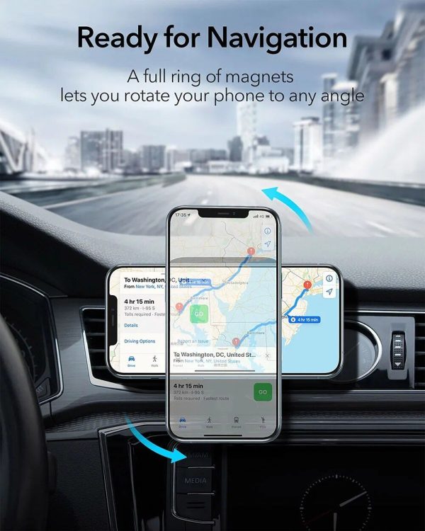 Magnetic Car Wireless Charger Air Vent Holder - Image 6