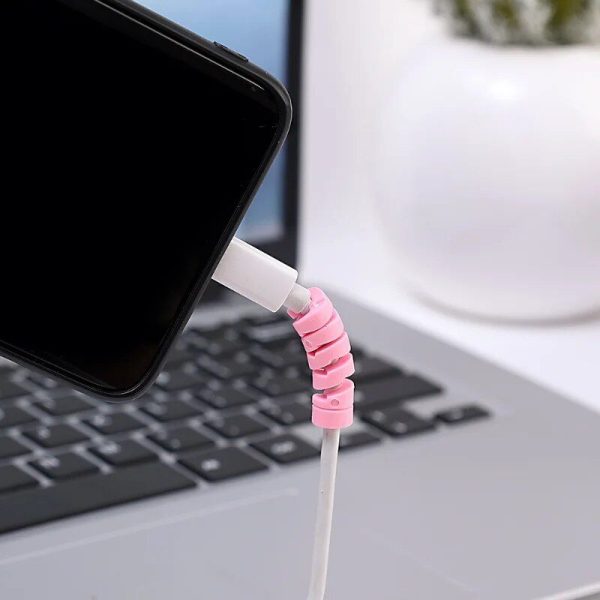 Adorable Spiral Cable Protectors - Universal Data Line Saviors (1/12 Pack) - Image 6