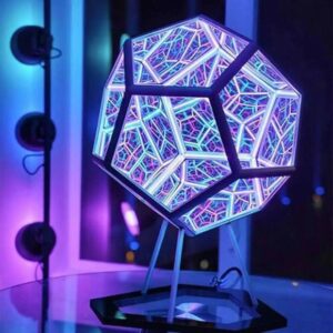 Colorful LED 3D Dodecahedron Night Light - Image 2