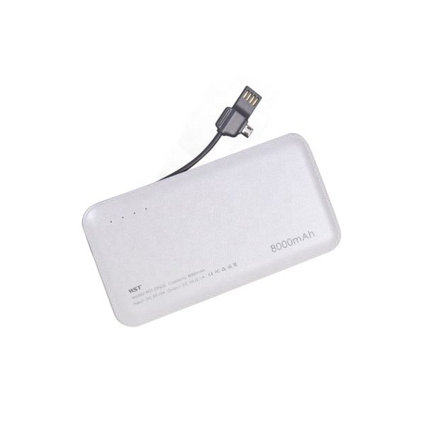 8000mAh Leather-Surface Power Bank - Image 3