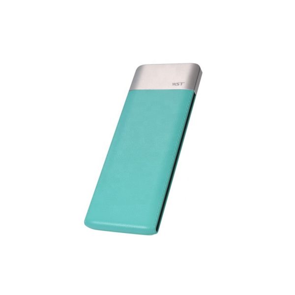 Blue Leather-Surface 6000mAh Power Bank - Image 3