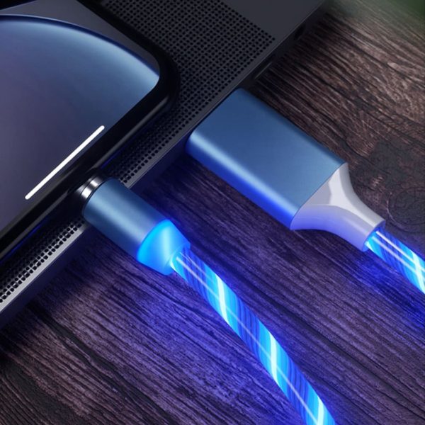 Blue LED 3-in-1 USB Charging Cord - Image 4