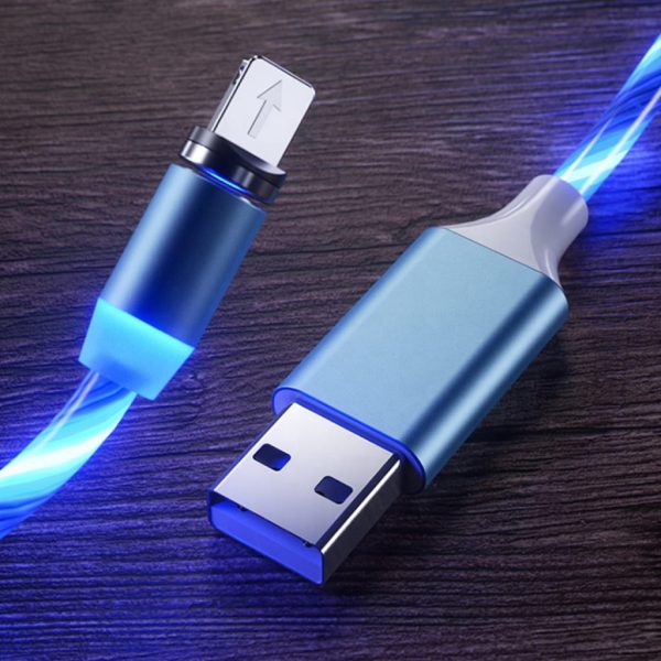 Blue LED 3-in-1 USB Charging Cord - Image 3