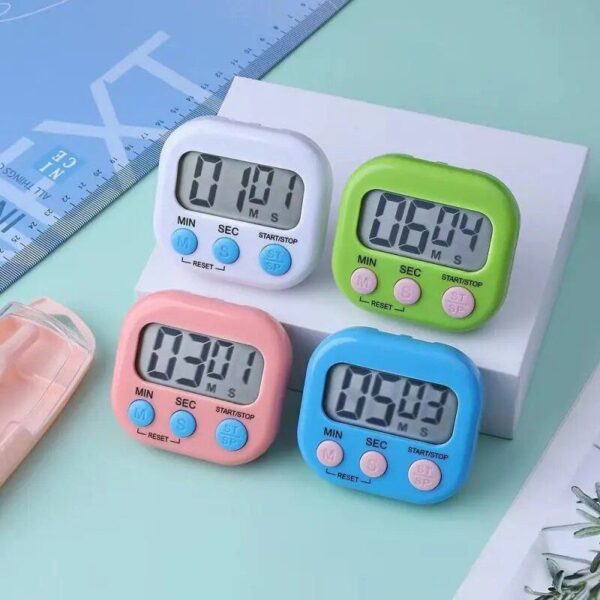 Digital Kitchen Timer with Magnetic LCD Countdown Display - Image 2