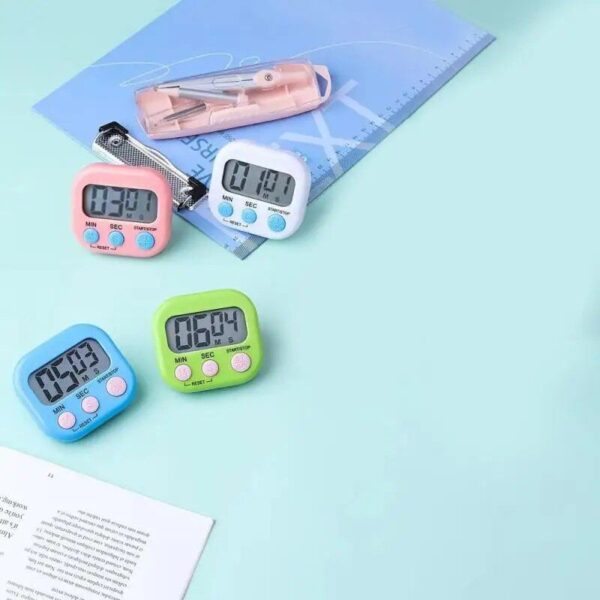 Digital Kitchen Timer with Magnetic LCD Countdown Display - Image 4
