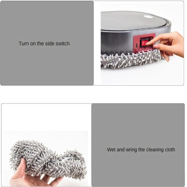 Intelligent Wet & Dry Mopping Robot with UV Cleaning & Humidification Spray - Image 6