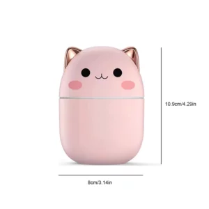 Compact Aromatherapy Humidifier with LED Night Light - 220ml - Image 8