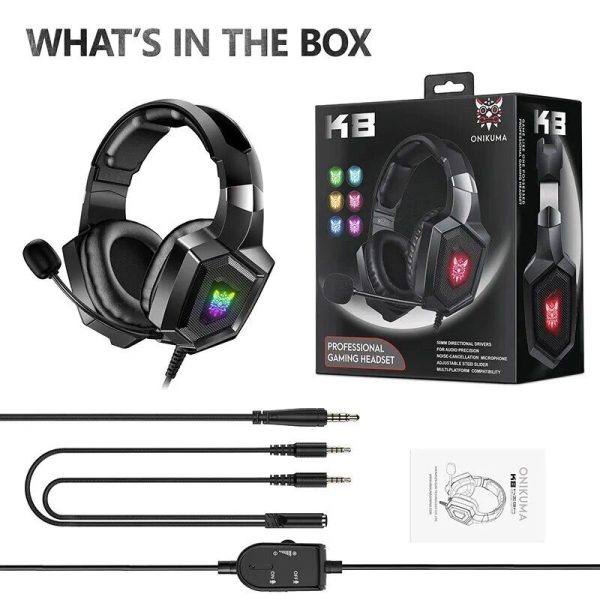 Wired Stereo Gaming Headset with Dynamic Immersive Sound & LED Lights - Image 5