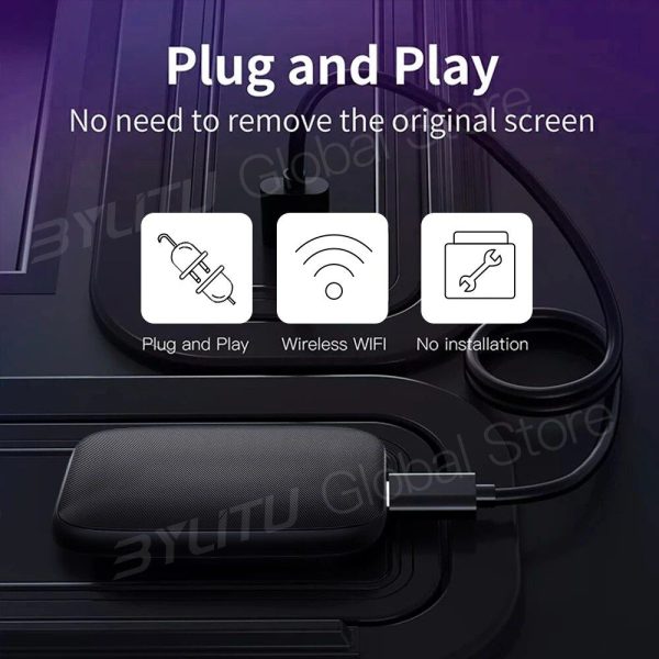 2023 Universal Car Wired to Wireless CarPlay Adapter with Android Auto, Netflix & YouTube - Image 6