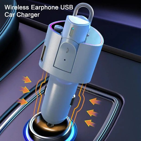 2-in-1 Bluetooth Earphone & Fast Car Charger - Image 4