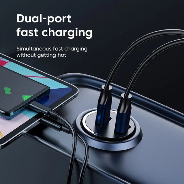 60W Dual Port PD Car Charger - Image 2