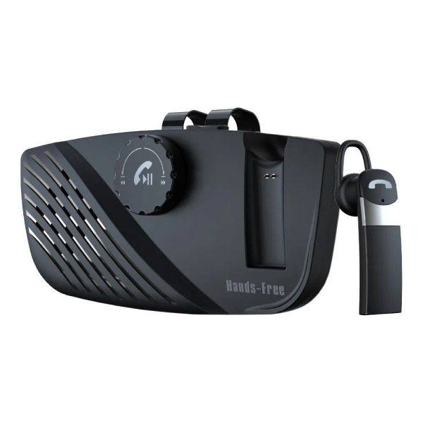 2 in 1 Bluetooth-Compatible Handsfree Speakerphone Car Kit with Earphone Sun Visor - Image 6