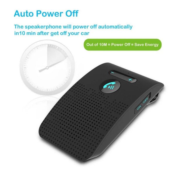 Wireless Bluetooth Sun Visor Car Speakerphone with Handsfree Kit - Image 6