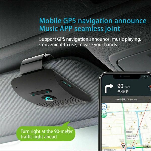 Wireless Bluetooth Sun Visor Car Speakerphone with Handsfree Kit - Image 4