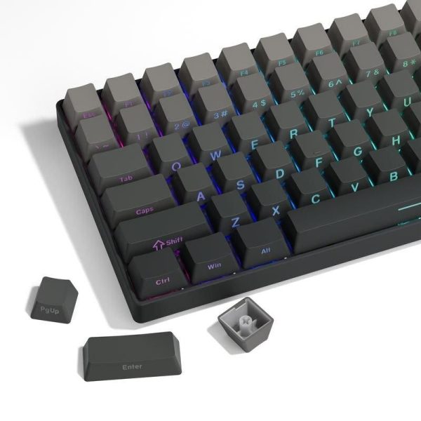 136-Key Gradient PBT Double Shot Backlit Keycaps for MX Mechanical Keyboards