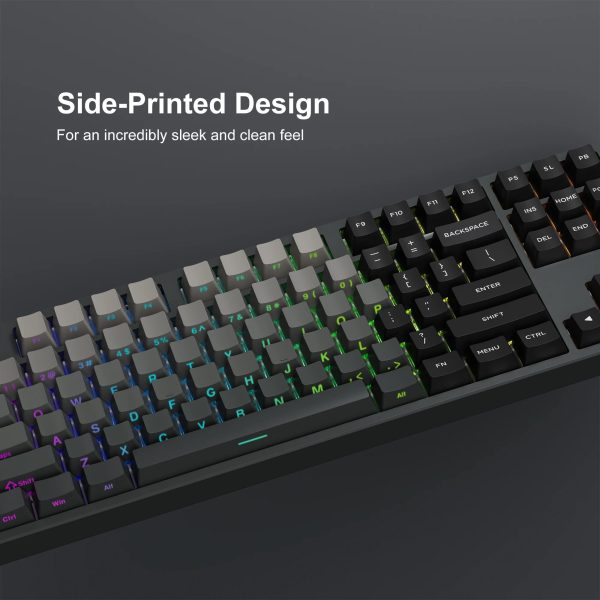 136-Key Gradient PBT Double Shot Backlit Keycaps for MX Mechanical Keyboards - Image 3