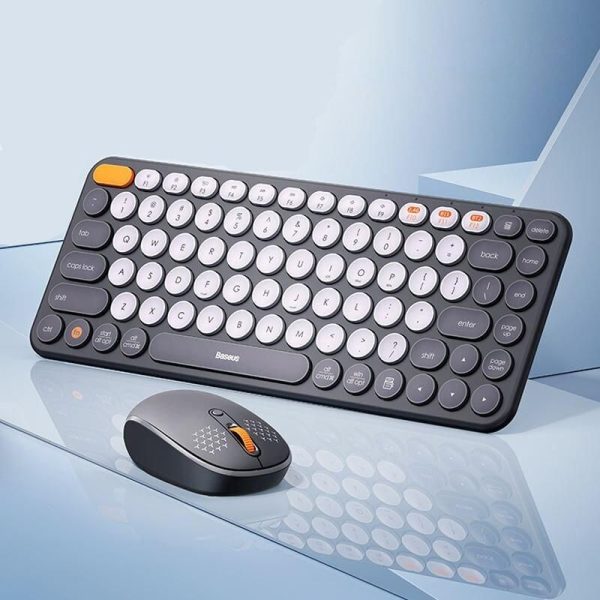 Wireless Keyboard and Mouse Combo - Bluetooth & 2.4GHz USB