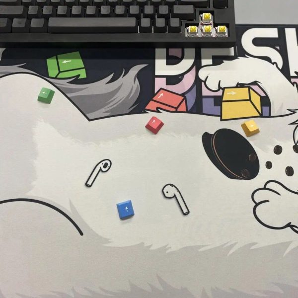 Cute Cat XXL Gaming Mousepad - Non-Slip, Stitched Edges, HD Print Desk Mat - Image 6