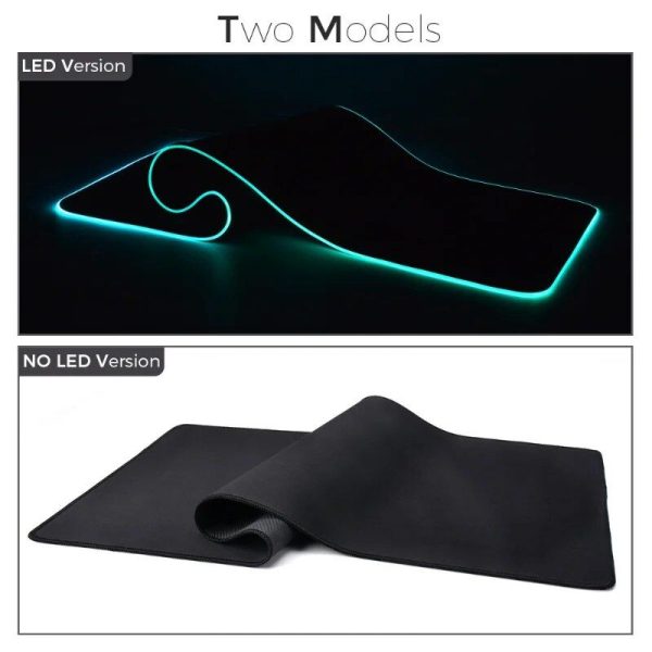 RGB LED Light Gaming Mouse Pad - Waterproof Desk Mat with Multi-Size & Lighting Modes - Image 6