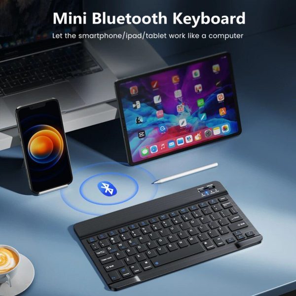 Mini Wireless Bluetooth Rechargeable Keyboard - Multilingual for iOS, Android & Windows Devices - Image 3