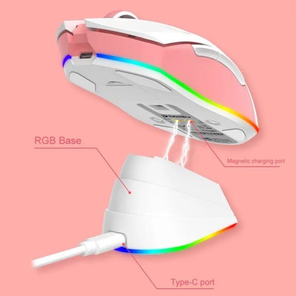 Dual-Mode Wireless/Wired RGB Gaming Mouse with Rechargeable Battery & Macro Settings - Image 6