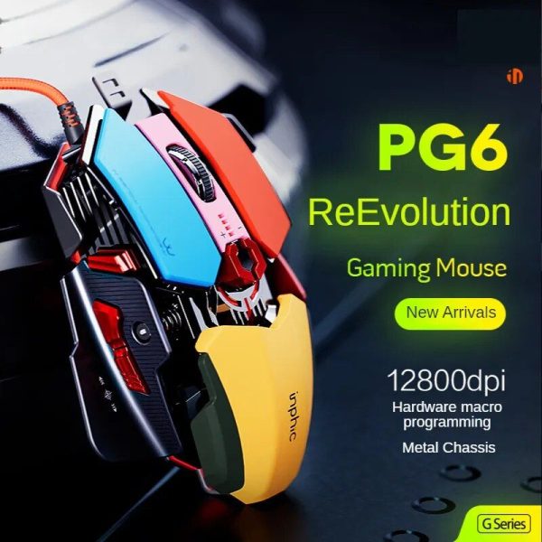 Ultra-Responsive 5500 DPI Wired Gaming Mouse with RGB Lighting and 9 Programmable Buttons - Image 2