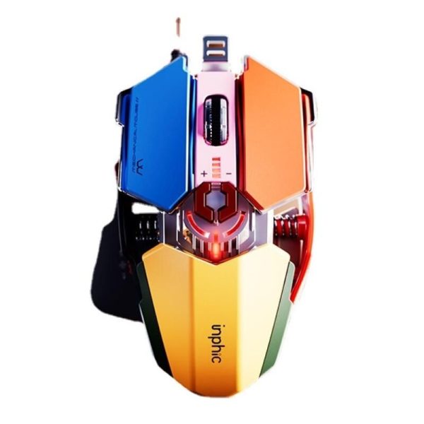 Ultra-Responsive 5500 DPI Wired Gaming Mouse with RGB Lighting and 9 Programmable Buttons