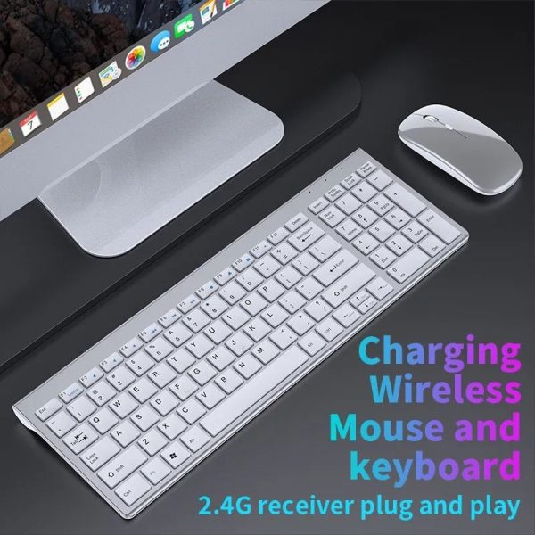 Wireless Keyboard - Bluetooth 5.0 & 2.4G Mini Multimedia Set for Laptop, PC, TV & More - Image 2