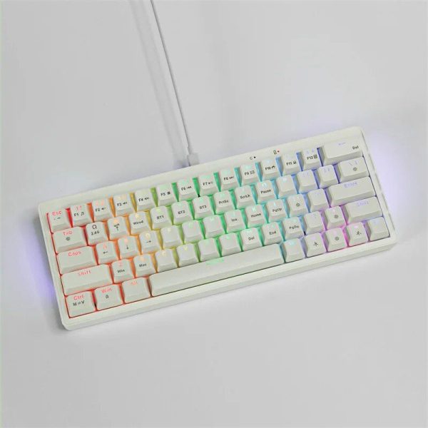 Compact 63-Key Hot-Swappable Mechanical Keyboard with Multicolor RGB Backlighting - Image 6